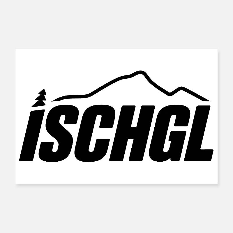 Ischgl - Souvenir Design Poster 30x20 cm