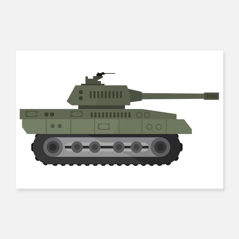 Char militaire Poster 30 x 20 cm