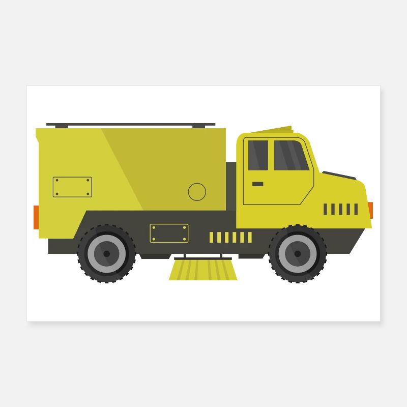 Straßenkehrmaschine Poster 30x20 cm