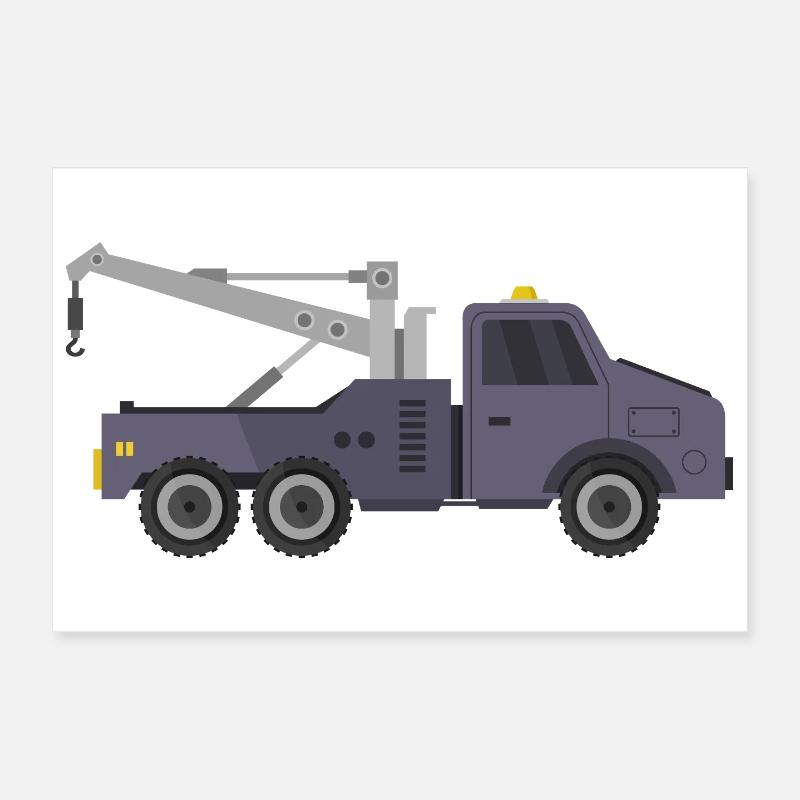 Abschleppwagen Poster 30x20 cm