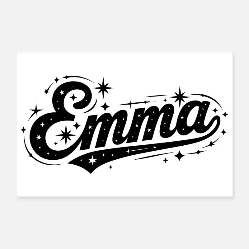 Emma name first last family Poster 12" x 8" (30x20 cm)