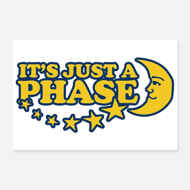 It's Just a Phase Poster 12" x 8" (30x20 cm)