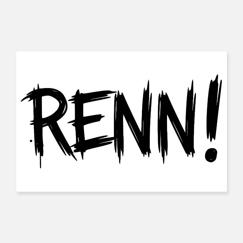 Courir! (Course, course, jogging, coureur) Poster 30 x 20 cm