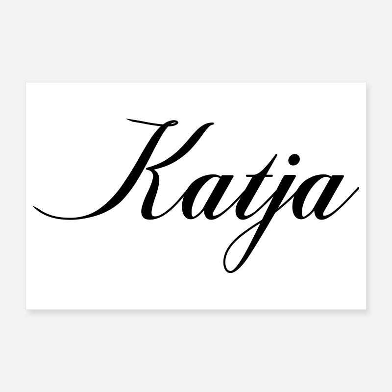 Katja Name Poster 30x20 cm
