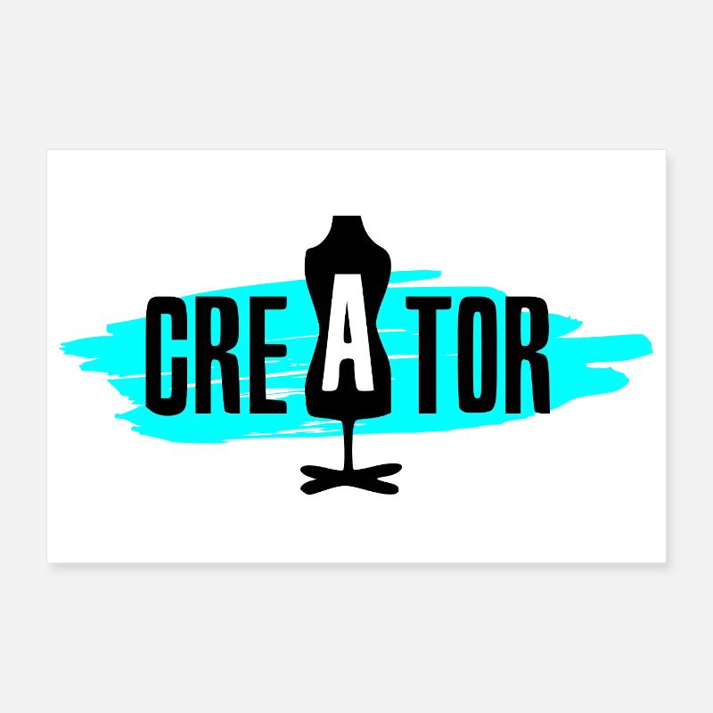 Creator - Blau Poster 30x20 cm