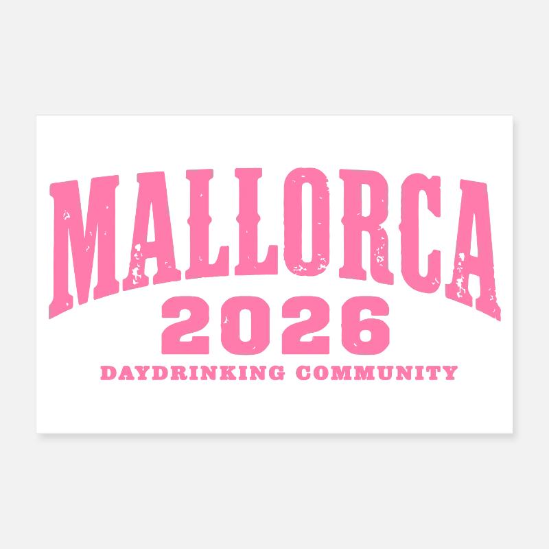 Malle 2026 Daydrinking Community Poster 30x20 cm