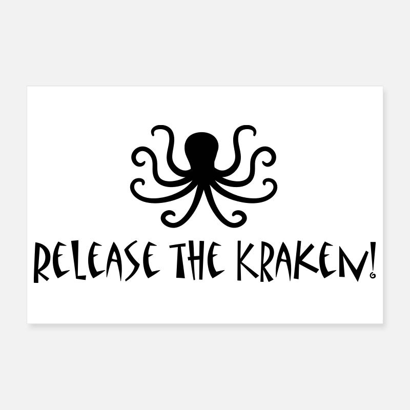 Relâchez le Kraken Poster 30 x 20 cm