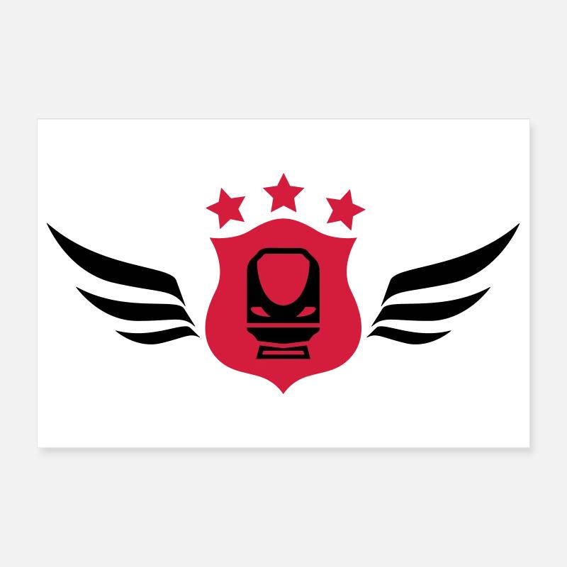 Railway Railwayman Cheminot Train Eisenbahn Poster 12" x 8" (30x20 cm)