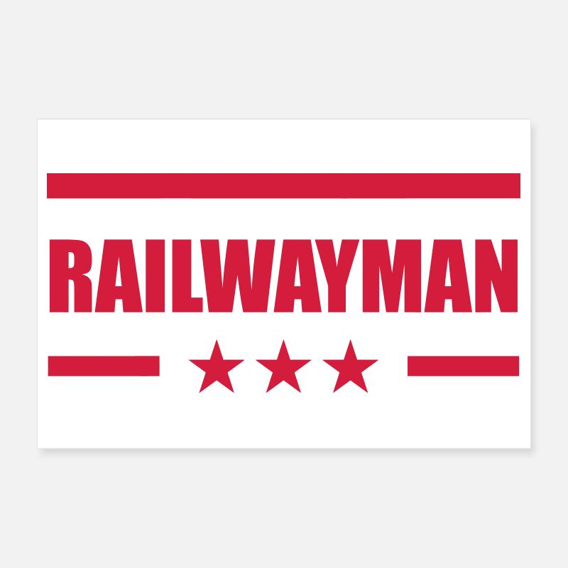 Eisenbahner / Eisenbahnen / Eisenbahn / Bahn Poster 30x20 cm
