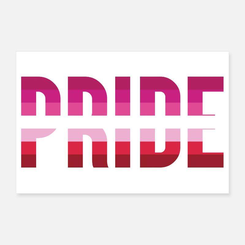 Mois de la fierté LGBT - Lesbian Pride Poster 30 x 20 cm