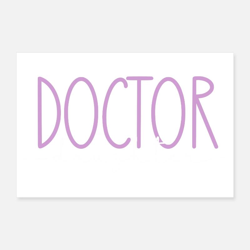 Doktor stolze Tochter süßes Geschenk Poster 30x20 cm