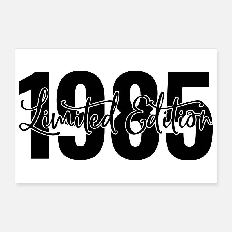 Edition limitée 1985 Poster 30 x 20 cm