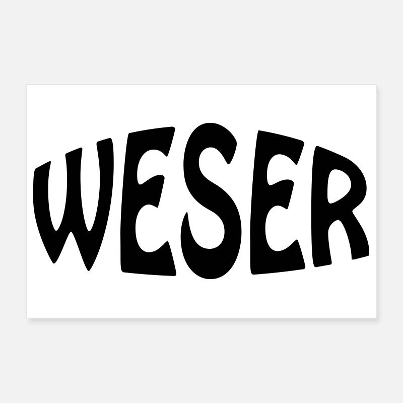 Weser Poster 30 x 20 cm