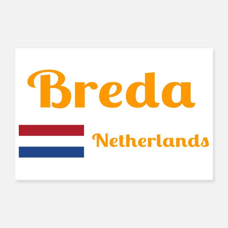 Breda Pays-Bas - Imprimés élégants Poster 30 x 20 cm