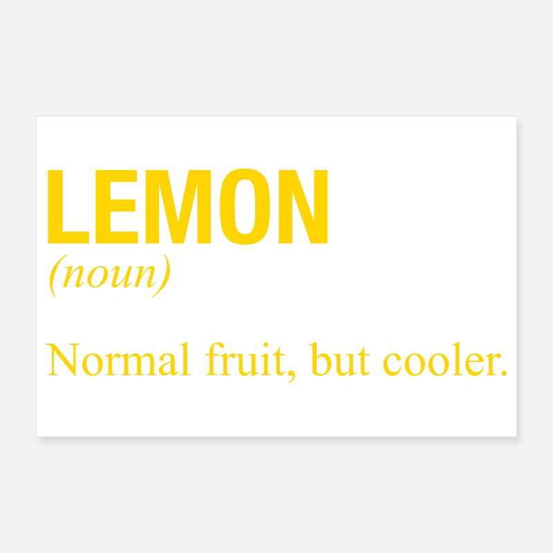 LEMON Poster 12" x 8" (30x20 cm)