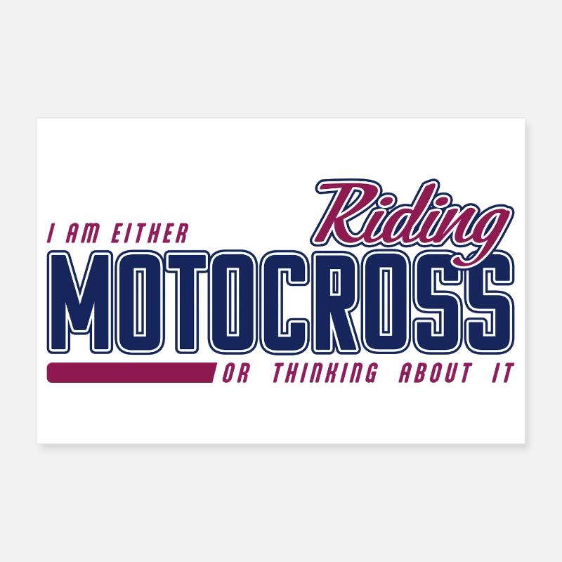 Riding Motocross - MX Riding Poster 30 x 20 cm