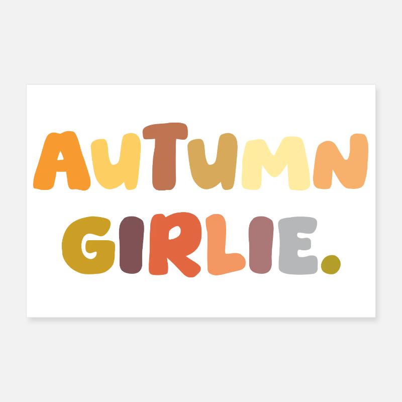 Fille d’automne. Poster 30 x 20 cm