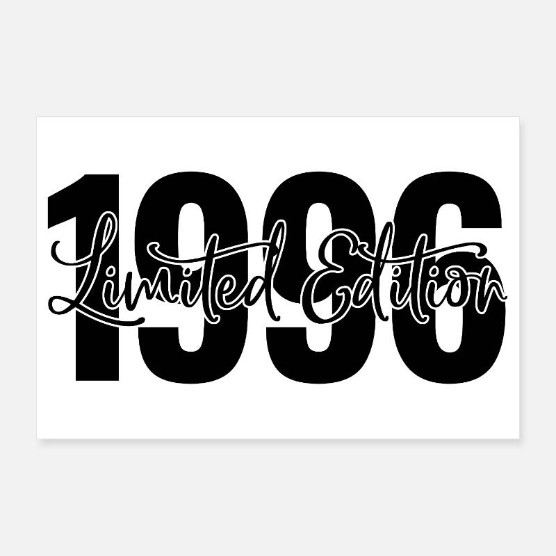 Limited edition 1996 - Poster 30x20 cm - Weiß