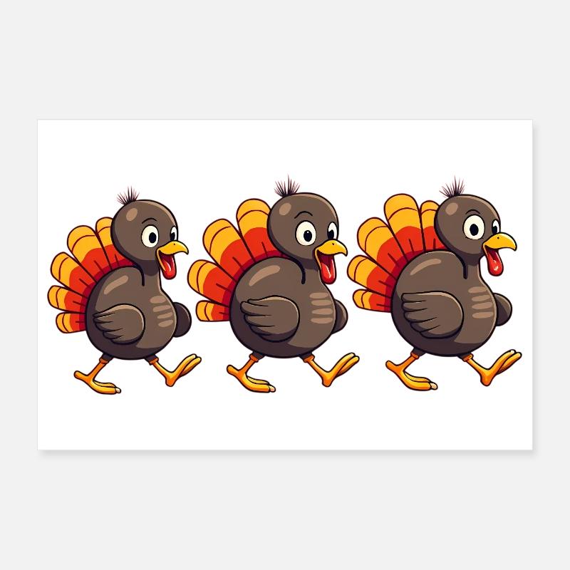 Bébé dinde de Thanksgiving Poster 30 x 20 cm