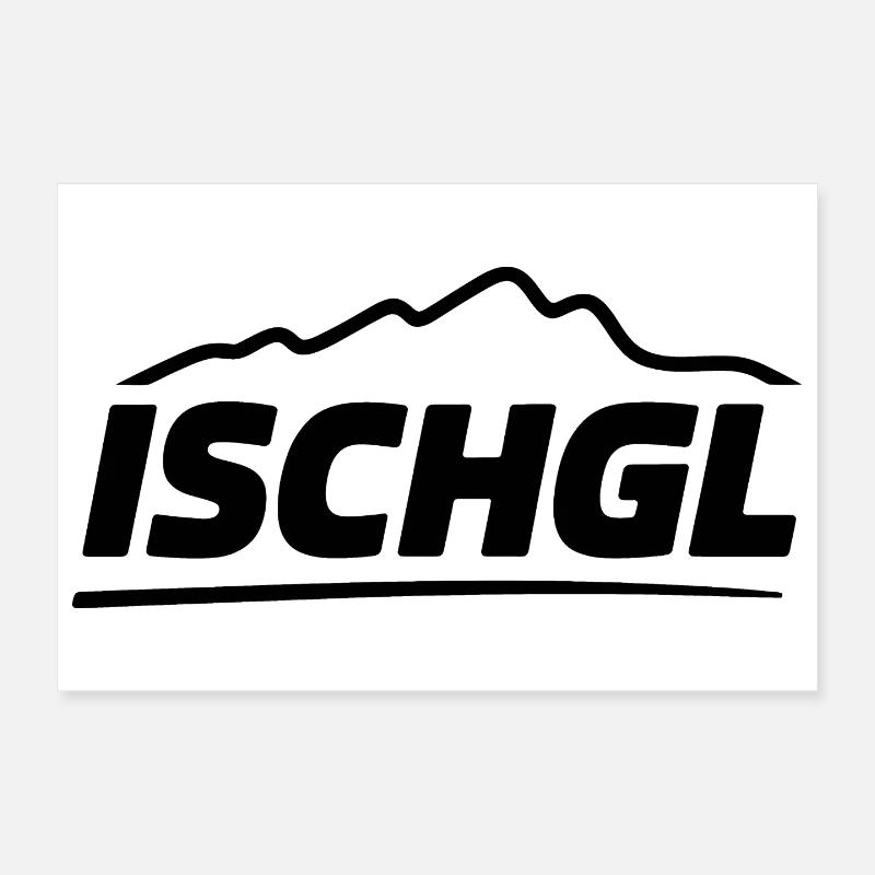 Ischgl - Souvenir Design Poster 30x20 cm