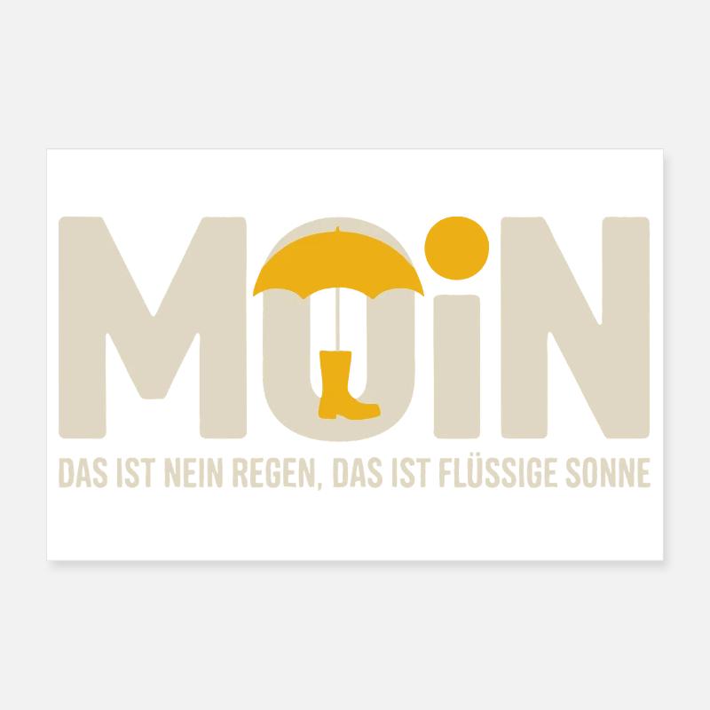 Moonshade Liquid Sun Motif Poster 12" x 8" (30x20 cm)