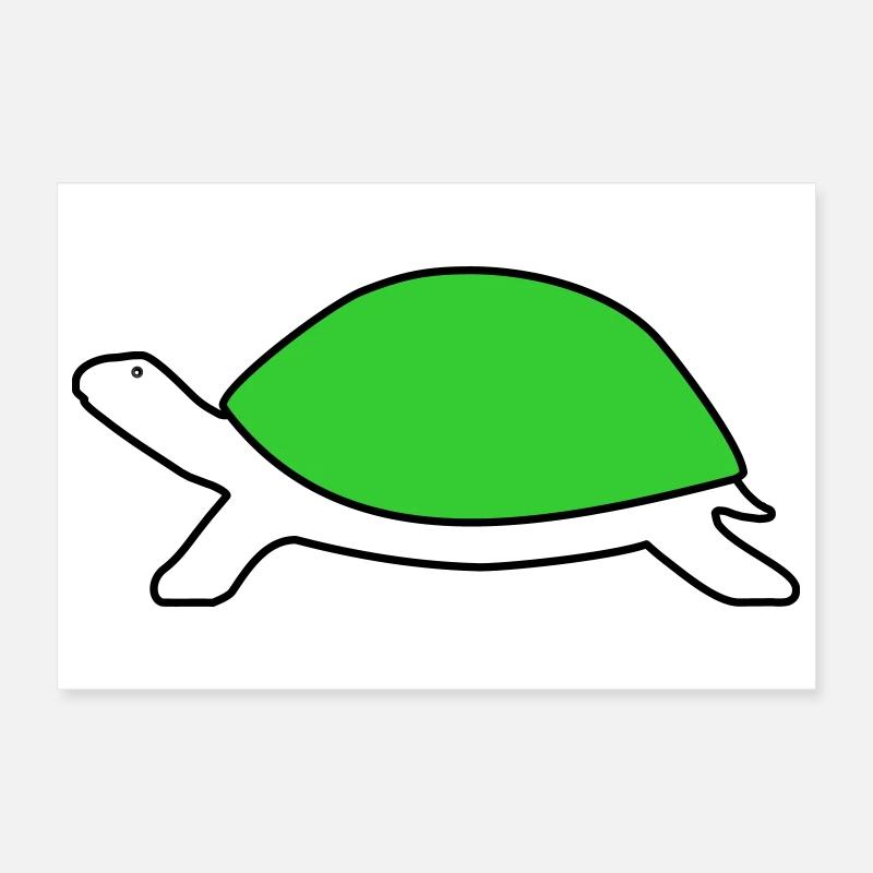 Turtle Poster 12" x 8" (30x20 cm)