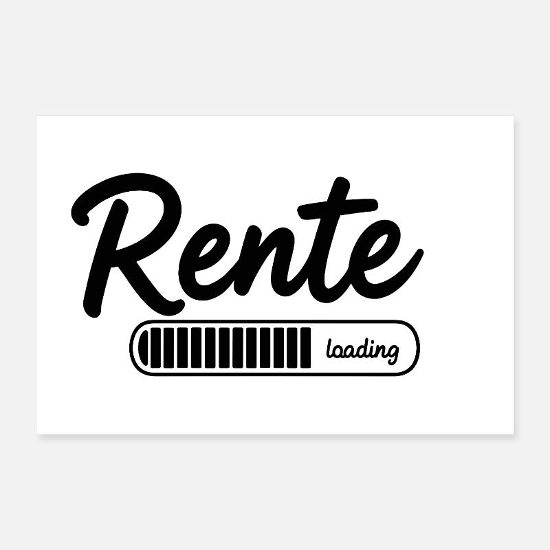 Pension 2026 loading Finally retirement Poster 12" x 8" (30x20 cm)