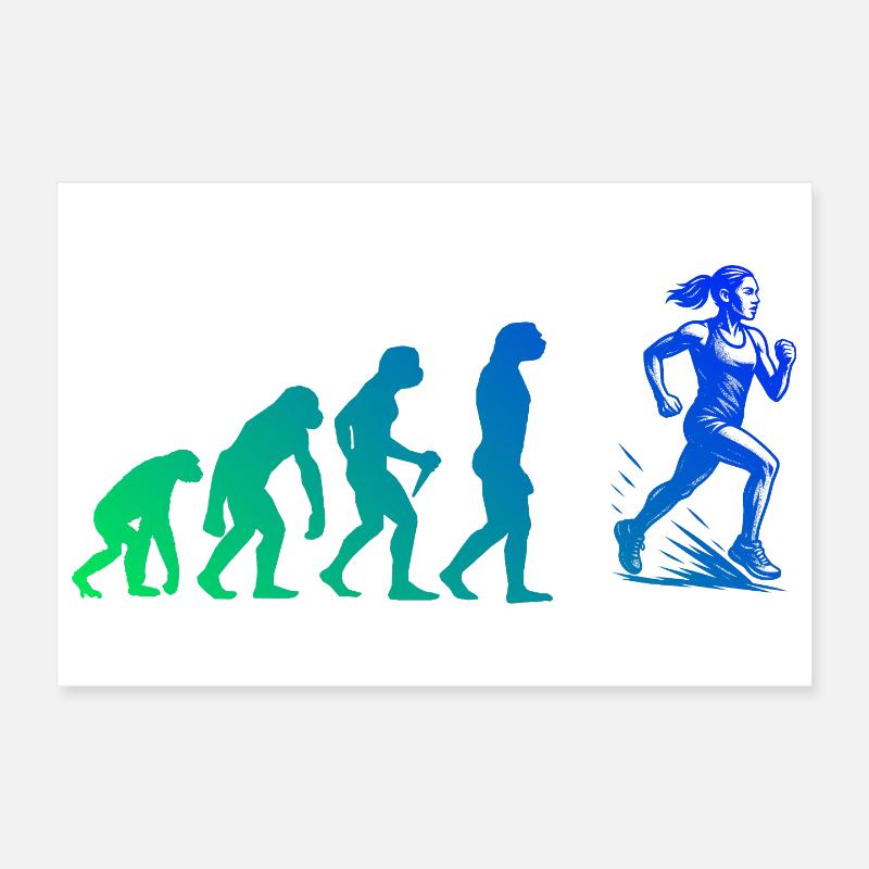 Motif de course clair pour chaque jour Poster 30 x 20 cm