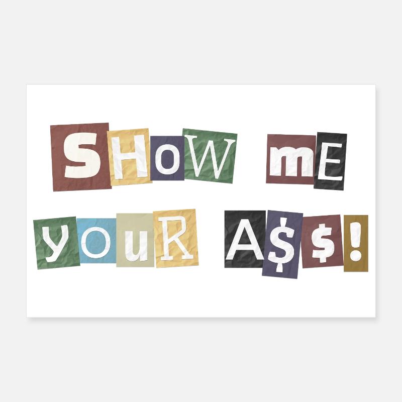 SYMA Letter Collage Poster 30x20 cm