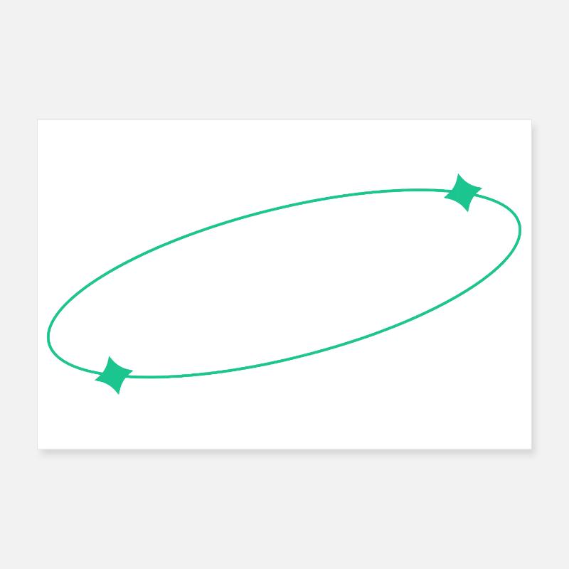 Elliptical Star Ring Poster 12" x 8" (30x20 cm)