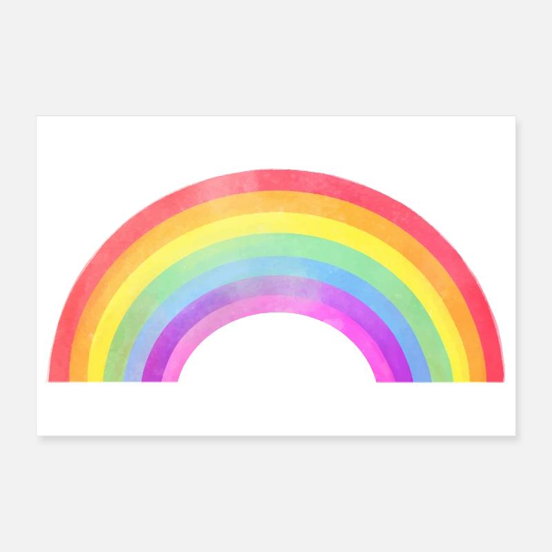 Arc arc-en-ciel Poster 30 x 20 cm