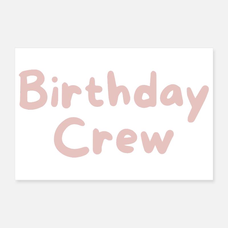 Équipe d’anniversaire Poster 30 x 20 cm