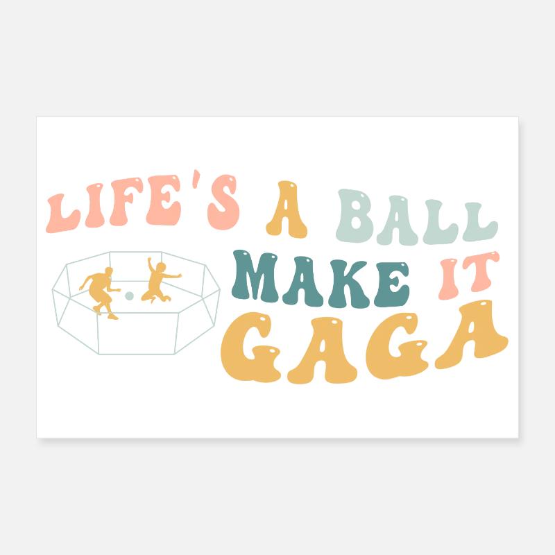 La vie est un vrai boulet, rends-la folle Poster 30 x 20 cm