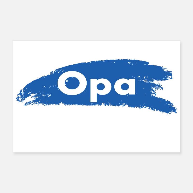 Opa Großvater Geschenk Poster 30x20 cm