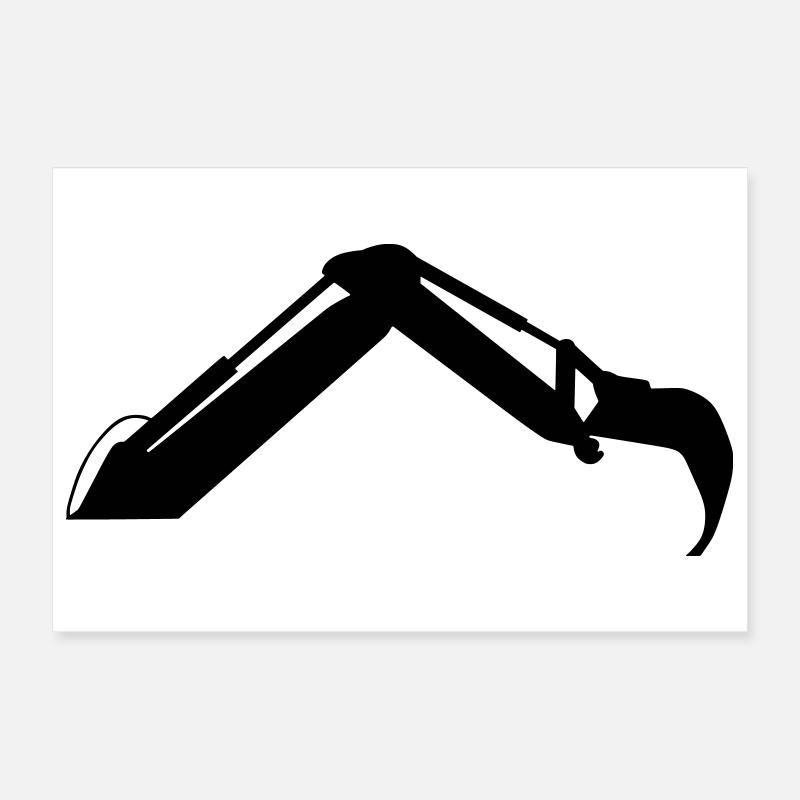 Bras d’excavatrice – Puissance de creusage Poster 30 x 20 cm