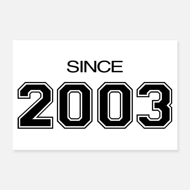 Geburtstag geschenk 2003 Poster 30x20 cm