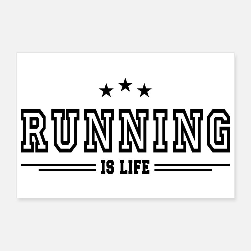 courir c'est la vie Poster 30 x 20 cm