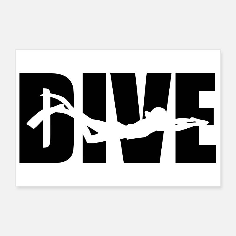 Dive Poster 30x20 cm