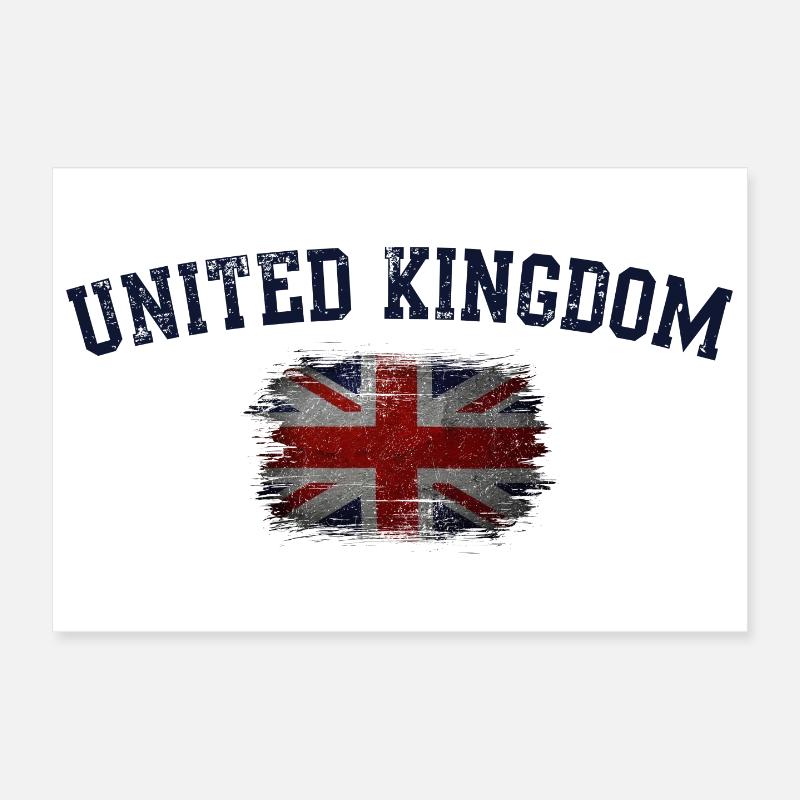 Drapeau du Royaume-Uni Poster 30 x 20 cm