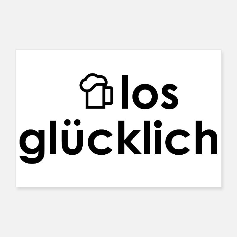 maßlos gluecklich Poster 30x20 cm