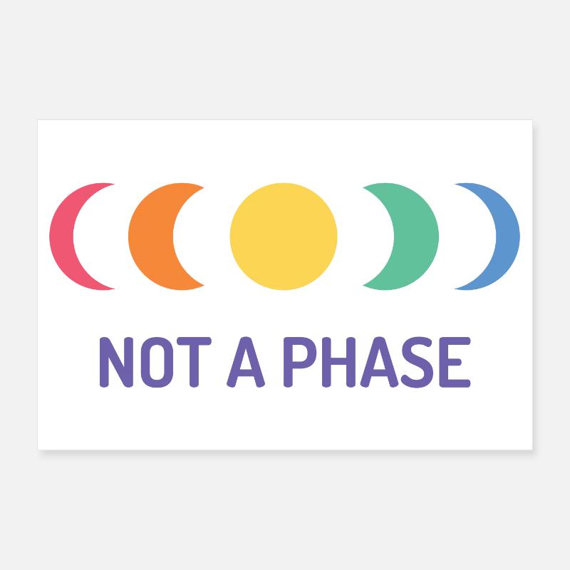 Le mois de la fierté LGBT - Pas une phase Poster 30 x 20 cm