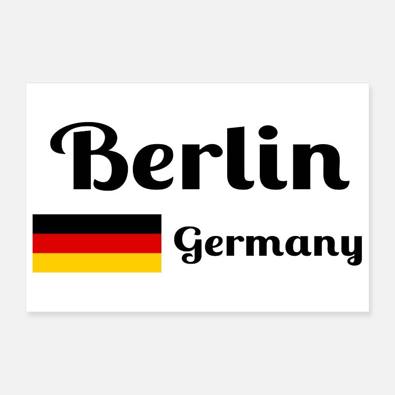 Berlin, Allemagne- Imprimés élégants Poster 30 x 20 cm