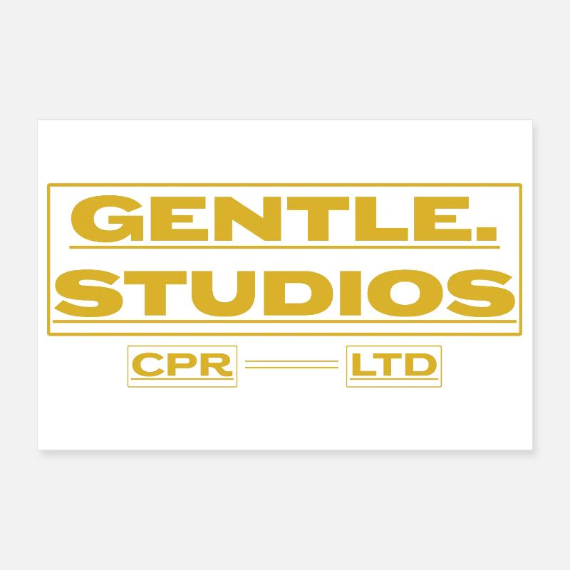Gentle Studios – Minimalist Branding Poster 12" x 8" (30x20 cm)