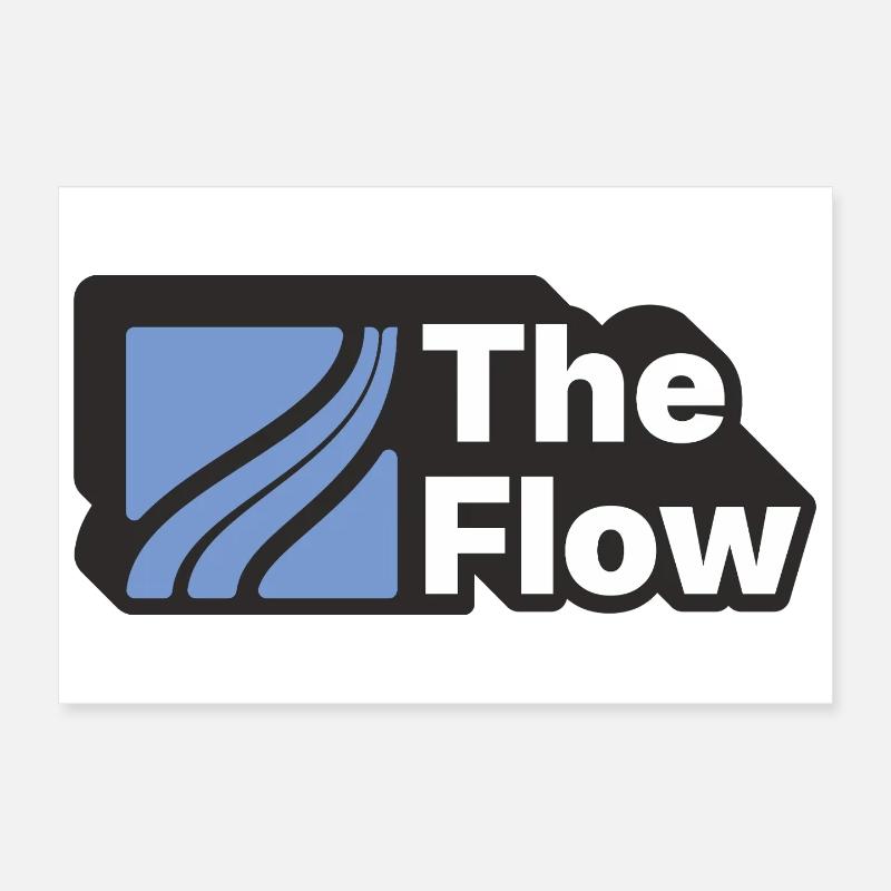 The Flow Pattern Design Poster 12" x 8" (30x20 cm)