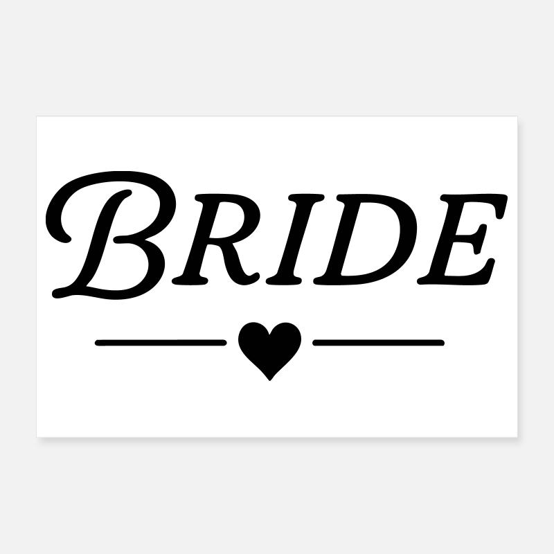 Bridal / Classic Design Poster 12" x 8" (30x20 cm)