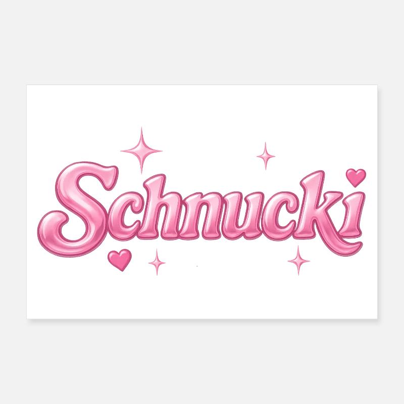 schnucki / Conception Y2K - Poster 30 x 20 cm - blanc