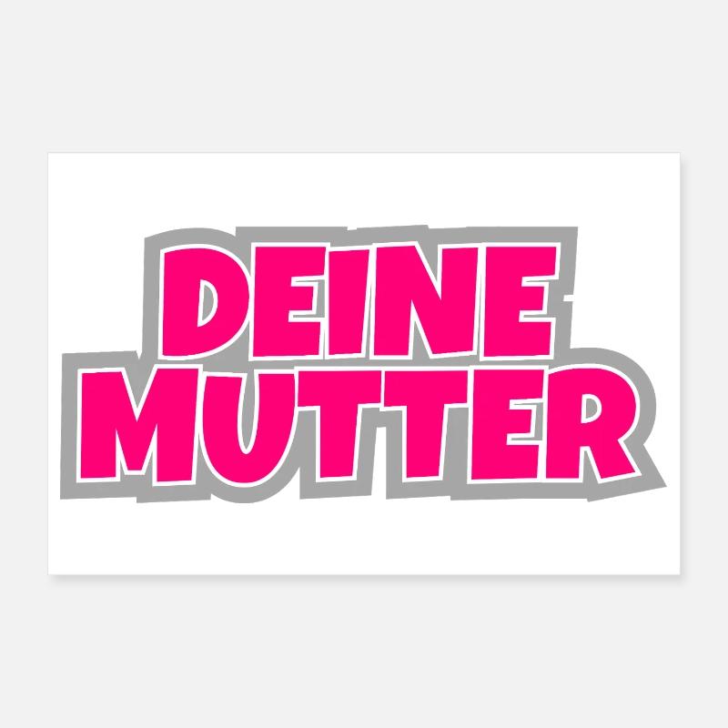 Votre mère - le classique à porter. Poster 30 x 20 cm