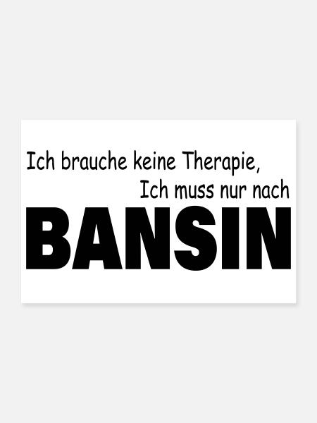 Therapy Bansin - Poster 12" x 8" (30x20 cm) - white - Front