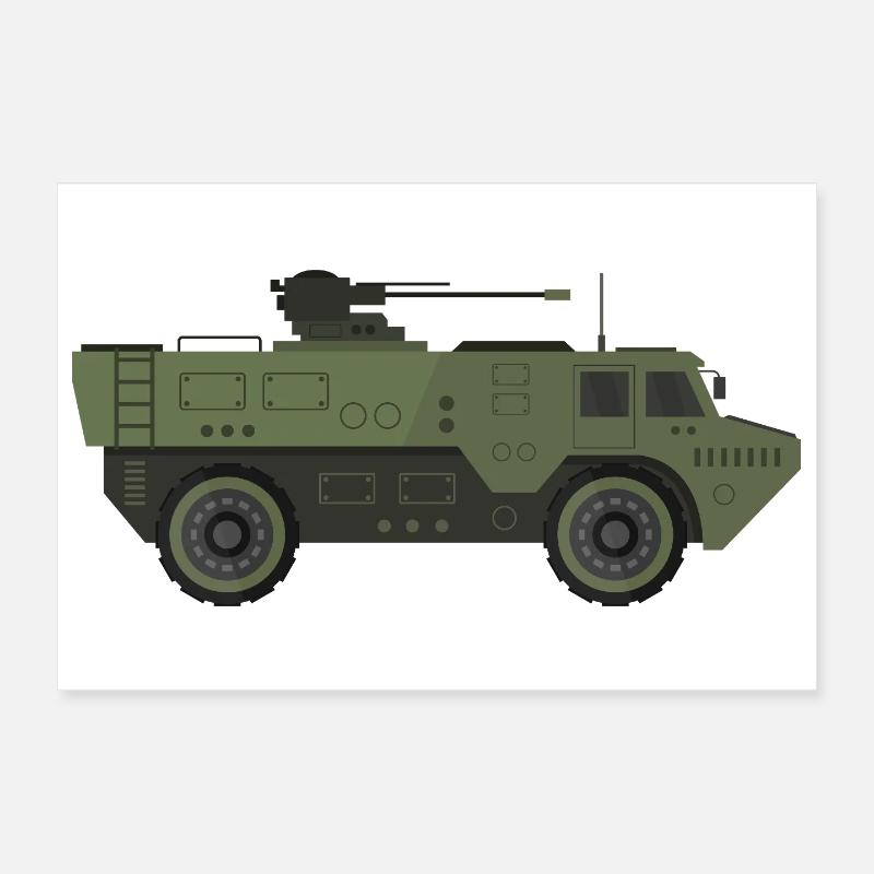 Char militaire Poster 30 x 20 cm