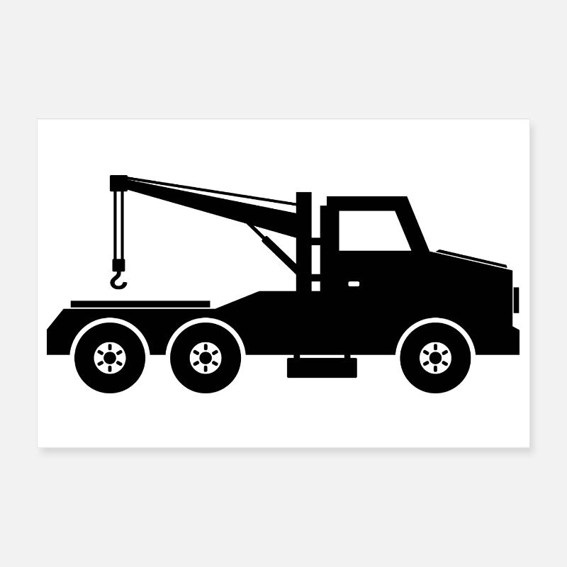 Abschleppwagen Poster 30x20 cm
